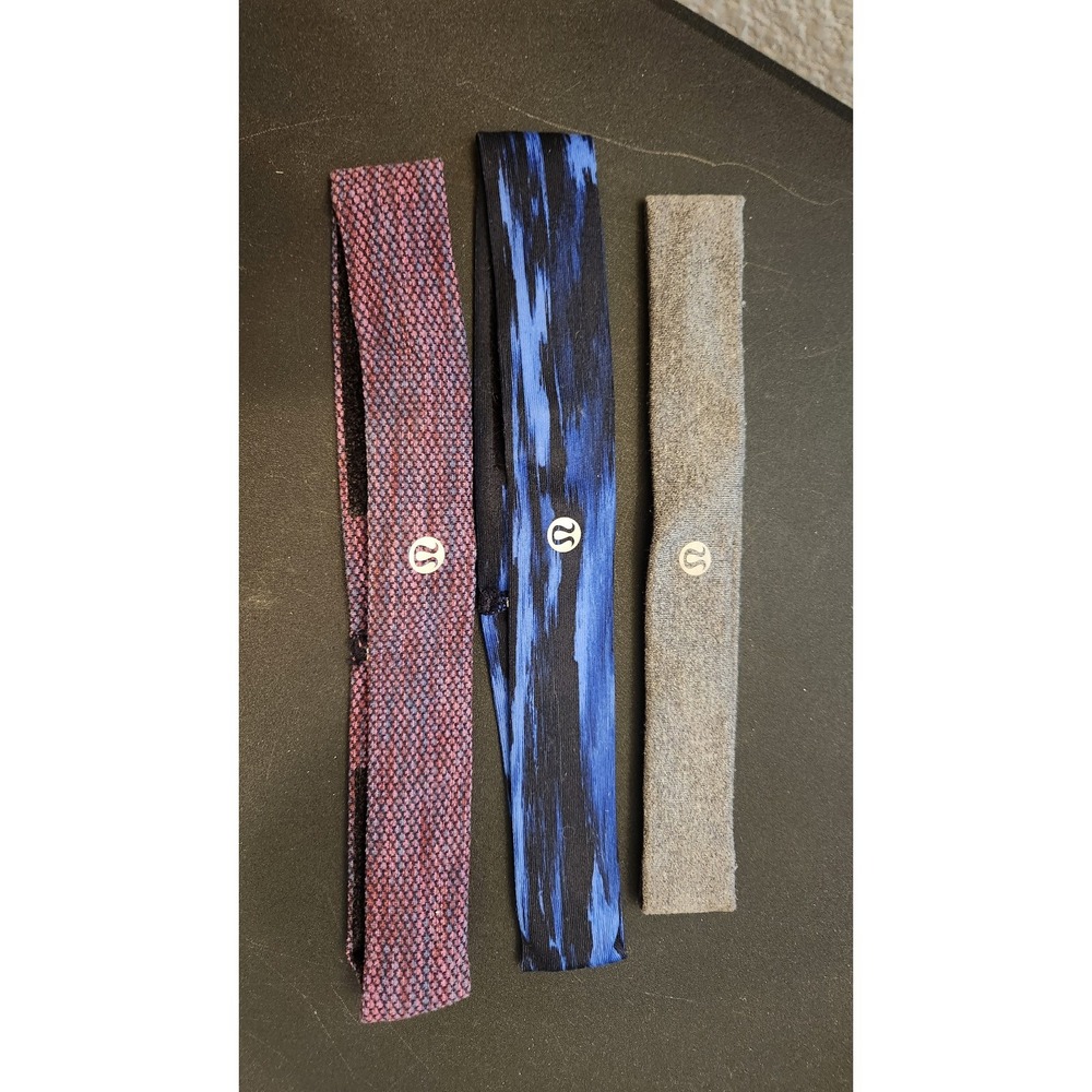 Lululemon Skinny Fly Away‎ Tamer Headbands - 3 pre-owned condition